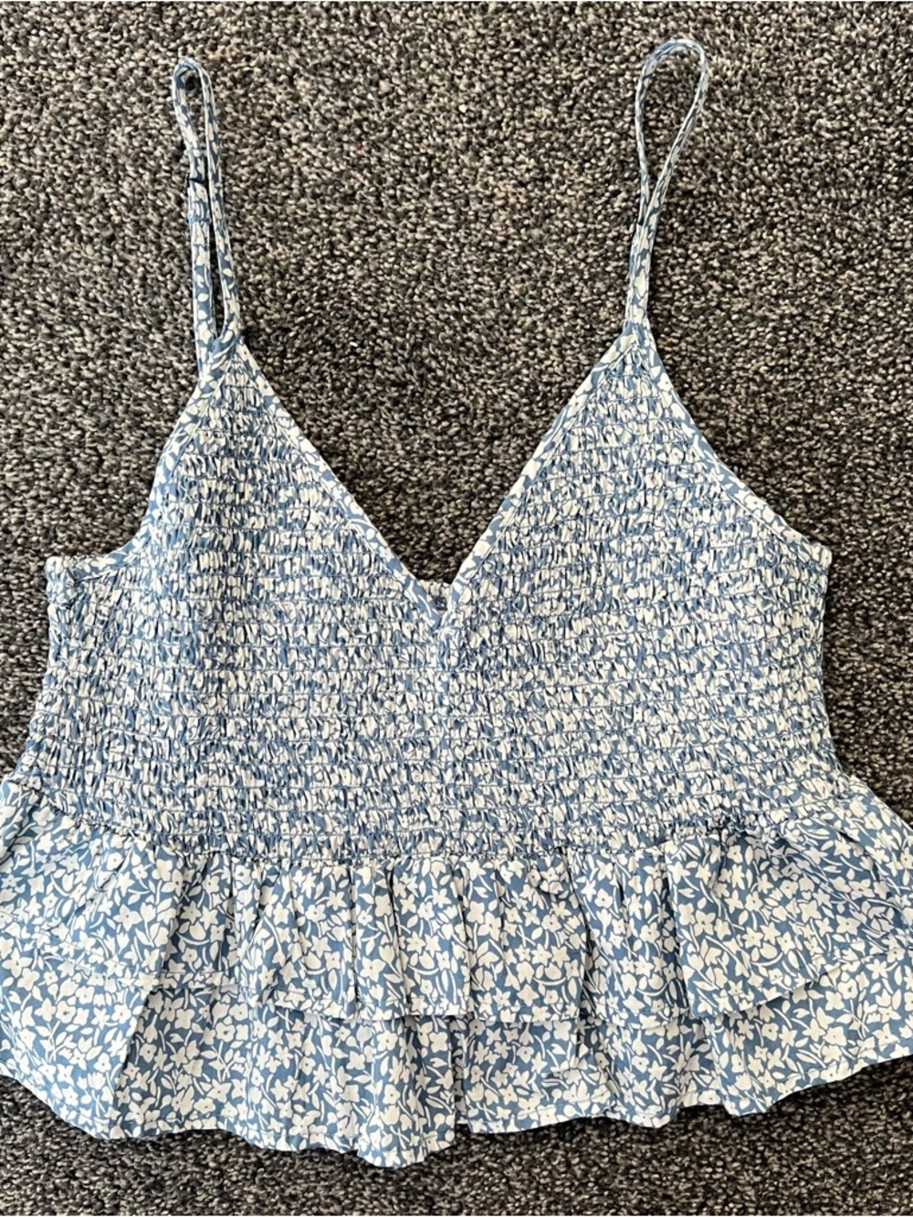 Billabong Light Blue Floral Tank